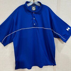 Mens FOOTJOY Sz XXL 2XL Blue Polo Golf Shirt Top